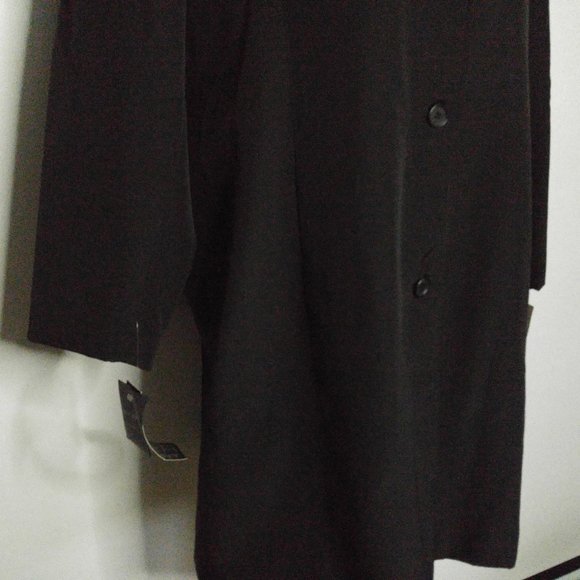 NWT Marc New York Trench Coat Sz 2x Black Jacket - Picture 4 of 8